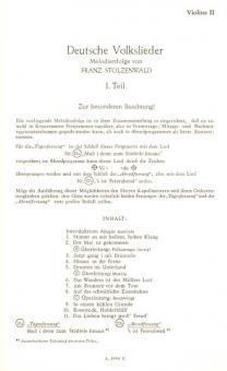 German Folksongs 1. Part 