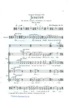 Jesurun op. 61 (Ch11) (schwed.) 