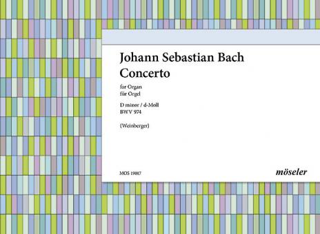 Concerto D Minor BWV 974 Standard