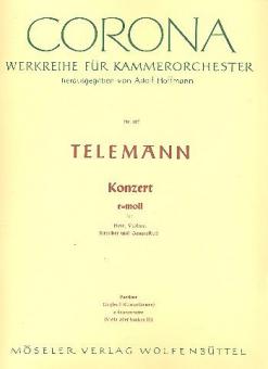 Concerto E Minor TWV 52:E3 