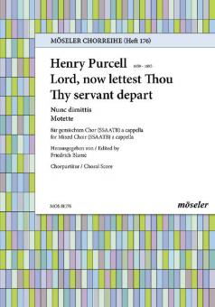 Lord, now lettest Thou Thy servant depart Z 230/8 Standard