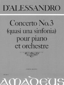 Concerto No. 3 (quasi una Sinfonia) op. 70 pour piano et orchestre 