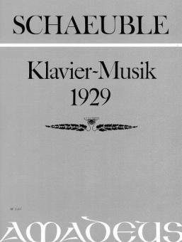 Piano Music op. 5 (1929) 