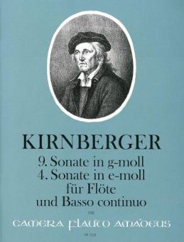 9th sonata in g minor (1761) and 4th sonata in e minor 