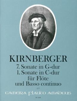 7th sonata in G major, 1st sonata in C major 