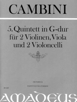 5. Quintet in G major 