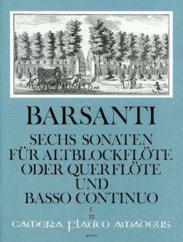 6 Sonatas op. 1 Vol. I 