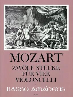 12 Stücke für 4 Violoncelli 
