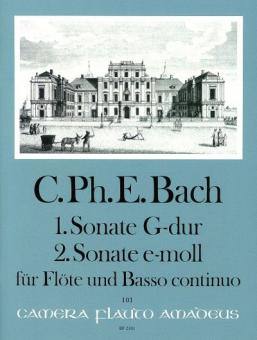 1. Sonate in G-dur - 2. Sonate in e-moll Wq 123/4 