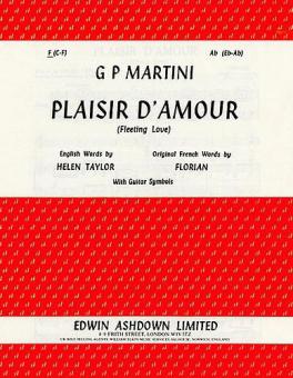 Plaisir D'Amour In F 
