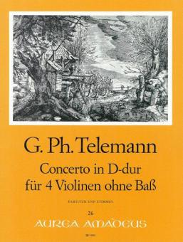 Concerto in D-dur für vier Violinen ohne Bass 
