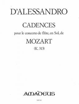 Cadences pour le concerto de flûte, en Sol, de Mozart 