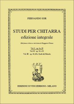 Studi per Chitarra op. 6 und 29 Vol. I 