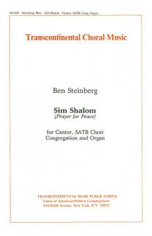 Sim Shalom (Prayer For Peace) Cantor, Congregation, Organ Standard