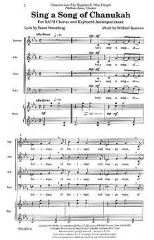 Sing A Song Of Chanukah Keyboard 