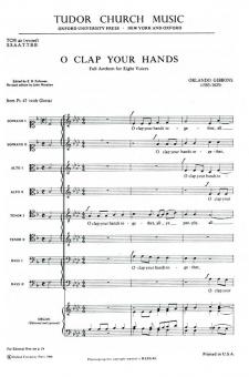 O Clap Your Hands Standard