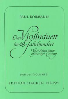 The Violin Duet in the 18th Century 