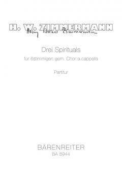 Three spirituals Standard