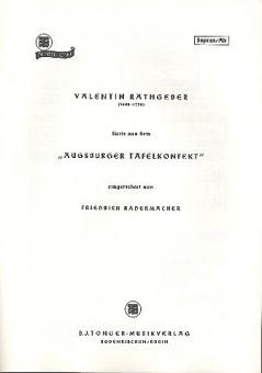 Suite aus dem Augsburger Tafelkonfekt 