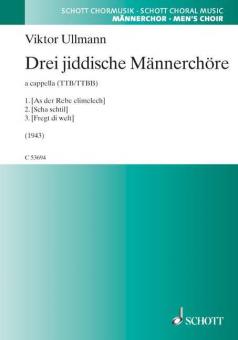 Three Yiddish Pieces for Male Choir Standard