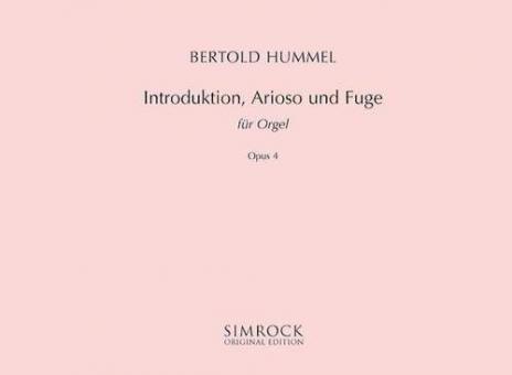 Introduction, Arioso and Fugue Op. 4 