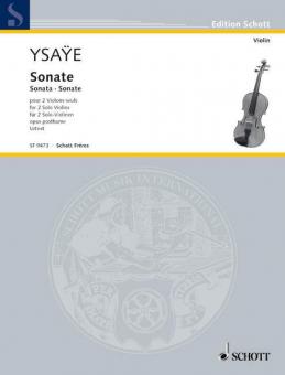 Sonata for 2 solo violins op. posth. Standard