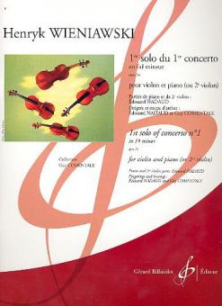 Solo no. 1 du concerto en fa mineur no. 1 op. 14 