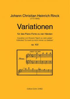Variationen für das Piano-Forte zu vier Händen 