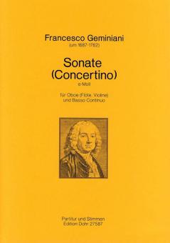 Sonate (Concertino) für Oboe (Flöte, Violine) und Streichorchester 