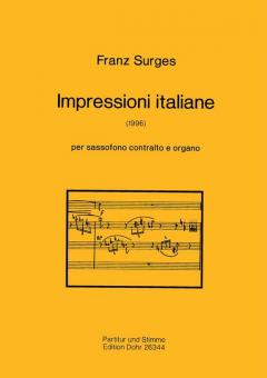 Impressioni italiane per sassofono contralto e organo 