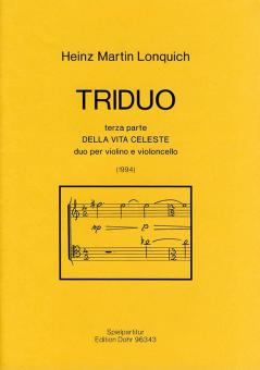 Triduo. terza parte. Della vita celeste. 