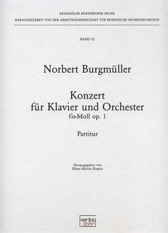 Klavierkonzert fis-Moll op. 1 