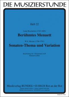 Famous minuet - sonata theme and variations 