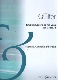 It was a lover and his lass op. 23/3 