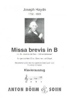 Missa brevis B flat major 