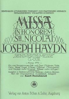 Missa Sancti Nicolai G-Dur HOB 22/6 