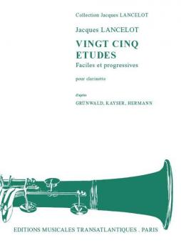 25 Etudes Faciles et Progressives Clarinette 
