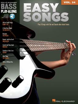 Bass Play-Along Vol. 34: Easy Songs 