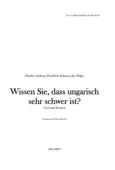 Wissen Sie, dass ungarisch sehr schwer ist? 