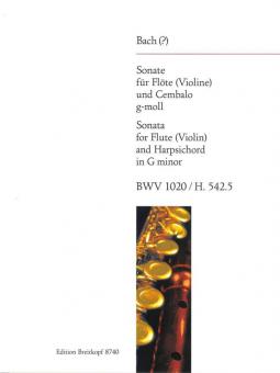 Sonate in g-Moll BWV 1020 