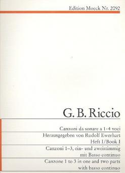 Canzoni da Sonare 1 