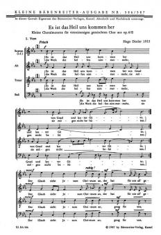 Es ist das Heil uns kommen her op. 6/2,II Standard
