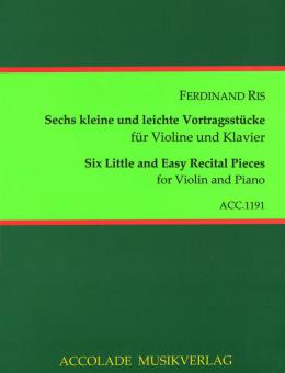 6 kleine und leichte Vortragsstücke 
