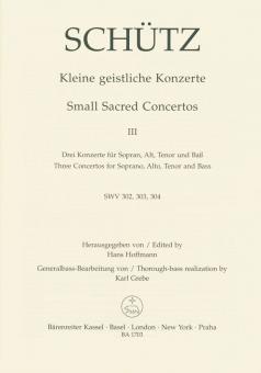Kleine geistliche Konzerte Heft 3 