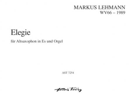 Elegie auf den Tod eines Freundes WV 66 Standard