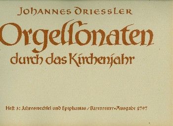 Orgelsonaten durch das Kirchenjahr Heft 3 