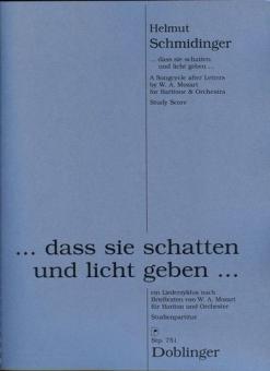 ...dass sie schatten und licht geben... 