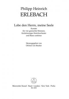 Lobe den Herrn, meine Seele 