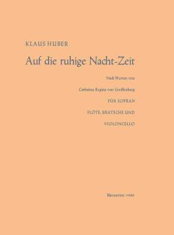 Auf die ruhige Nachtzeit 