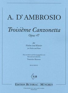 Troisieme Canzonetta op. 47 